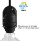 Luminaire lampes IP65 double à suspendre - Pour cave, sous-sol ou extérieur