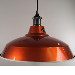 Abat-jour version mandarine peinture candy