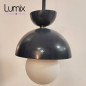 Luminaire en suspension dômes métal - Création sur commande