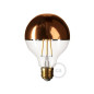 Ampoule LED Globe G95 Demi Sphère Cuivrée 7W E27 Dimmable 2700K