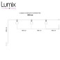 Guirlande fixe 5 mètres pour l'extérieur 3 lampes IP65 - Kit monté