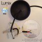 Guirlande fixe 7 mètres de câble au total - Luminaire pour l'extérieur 2 lampes IP65 - Kit monté