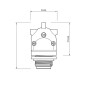 Guirlande fixe 5 mètres pour l'extérieur 3 lampes IP65 - Kit monté