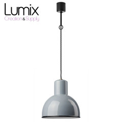 Suspension émaillée style industrielle 250 mm de diamètre - Gics réédition