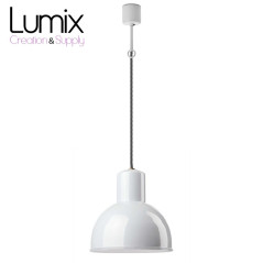 Suspension émaillée style industrielle 250 mm de diamètre - Gics réédition