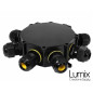 Commande Privée - Luminaire en Suspension 6 lampes pour l'extérieur - Branchement en étoile IP65