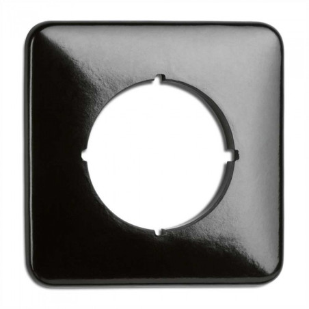 Plaque simple carrée bakélite hors variateur, tv, rj45 teléphonie et enceintes