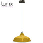 Suspension Bistrot métal Jaune/Orange extérieur et blanc émaillé intérieur - Code RAL au choix Suspension Bistrot métal Jaune/Orange extérieur et blanc émaillé intérieur - Code RAL au choix