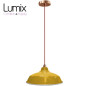 Suspension Bistrot métal Jaune/Orange extérieur et blanc émaillé intérieur - Code RAL au choix Suspension Bistrot métal Jaune/Orange extérieur et blanc émaillé intérieur - Code RAL au choix
