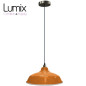 Suspension Bistrot métal Jaune/Orange extérieur et blanc émaillé intérieur - Code RAL au choix Suspension Bistrot métal Jaune/Orange extérieur et blanc émaillé intérieur - Code RAL au choix