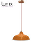Suspension Bistrot métal Jaune/Orange extérieur et blanc émaillé intérieur - Code RAL au choix Suspension Bistrot métal Jaune/Orange extérieur et blanc émaillé intérieur - Code RAL au choix