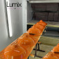 Suspension Bistrot métal Jaune/Orange extérieur et blanc émaillé intérieur - Code RAL au choix Suspension Bistrot métal Jaune/Orange extérieur et blanc émaillé intérieur - Code RAL au choix