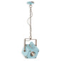 Suspension industrielle bloc carré en métal peinture vintage Suspension industrielle bloc carré en métal peinture vintage