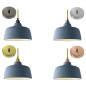 Suspension céramique forme cloche Bleu de Cobalt fait main