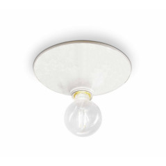 Plafonnier en céramique blanche