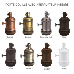 Douille à interrupteur pour potence
