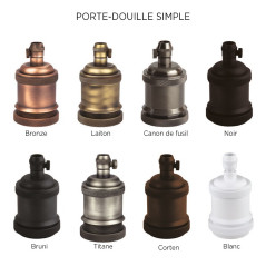 Douille simple pour potence
