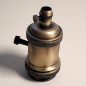 Lampe à suspendre douille vintage Bronze antique à interrupteur rotatif intégré Lampe à suspendre douille vintage Bronze antique à interrupteur rotatif intégré