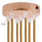 PRIVÉE - Suspension multiple Octopus 7 douille bois hêtre PRIVÉE - Suspension multiple Octopus 7 douille bois hêtre