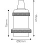 Privée - 2 lampes à suspendre LB2-VINT-C1-noir et BAL_DOUIL_VINT-SPEC Privée - 2 lampes à suspendre LB2-VINT-C1-noir et BAL_DOUIL_VINT-SPEC