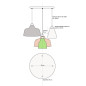 Privée : Suspension multiple 4 lampes Abat-jour COPPA - Rosace XXL Blanche dibond - Ref PR2023-024 Privée : Suspension multiple 4 lampes Abat-jour COPPA - Rosace XXL Blanche dibond - Ref PR2023-024