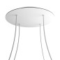 Privée : Suspension multiple 4 lampes Abat-jour COPPA - Rosace XXL Blanche dibond - Ref PR2023-024 Privée : Suspension multiple 4 lampes Abat-jour COPPA - Rosace XXL Blanche dibond - Ref PR2023-024