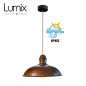 Suspension Rock style vintage métal effet rouille pour l'extérieur en IP65 Suspension Rock style vintage métal effet rouille pour l'extérieur en IP65