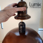 Suspension Rock style vintage métal effet rouille pour l'extérieur en IP65 Suspension Rock style vintage métal effet rouille pour l'extérieur en IP65