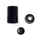 Douille E14 lisse en bakélite noire Douille E14 lisse en bakélite noire