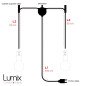 PRIVÉE : lampes à suspendre double fabrication sur-mesure PRIVÉE : lampes à suspendre double fabrication sur-mesure
