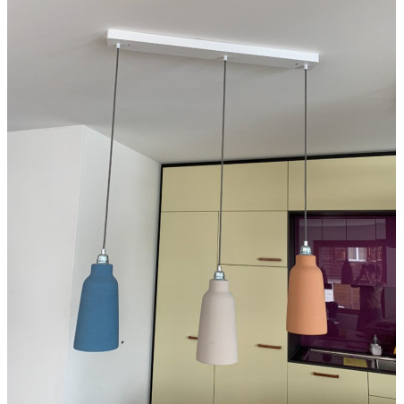 Privée - suspension multiple 3 lampes céramique COPPA Bouteille