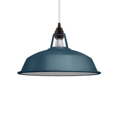 Suspension Harbour compléte diam 38 cm émaillé - Bleu pétrole