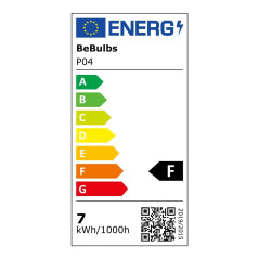 Ampoule LED en Porcelaine G125 6W E27 Dimmable 2700K
