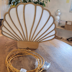 Lampe VENUS PRESTIGE - Câble textile torsadé doré 