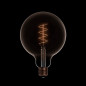 Ampoule Dorée LED Carbon Line avec filament en spirale Globe G125 4W 250Lm E27 1800K Dimmable