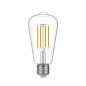 Ampoule LED Transparente Edison ST64 7W 806Lm E27 3500K Dimmable