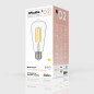 Ampoule LED Transparente Edison ST64 7W 806Lm E27 3500K Dimmable