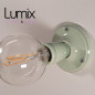 Lampe applique porcelaine de couleur Vert d'Eau Pastel - Douille E27 Lampe applique porcelaine de couleur Vert d'Eau Pastel - Douille E27