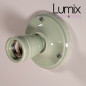 Lampe applique porcelaine de couleur Vert d'Eau Pastel - Douille E27 Lampe applique porcelaine de couleur Vert d'Eau Pastel - Douille E27