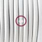 Lampe baladeuse câble textile BLANC, douille E27 bakélite noire avec interrupteur intégré Lampe baladeuse câble textile BLANC, douille E27 bakélite noire avec interrupteur intégré