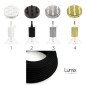 Suspension multiple OCTOPUS 7 Métal - Câble textile extra-souple NOIR coton Suspension multiple OCTOPUS 7 Métal - Câble textile extra-souple NOIR coton