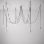 Suspension multiple OCTOPUS 7 Métal - Câble textile extra-souple NOIR coton Suspension multiple OCTOPUS 7 Métal - Câble textile extra-souple NOIR coton