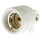 Douille vintage 2 entrées en porcelaine blanche Douille vintage 2 entrées en porcelaine blanche