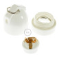 Douille vintage 2 entrées en porcelaine blanche Douille vintage 2 entrées en porcelaine blanche