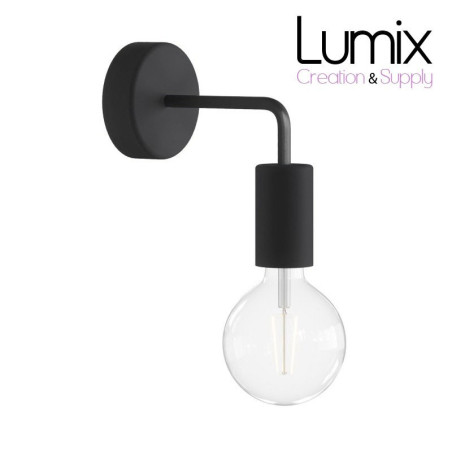 Applique murale étanche IP65 - lampe fixe - Noir