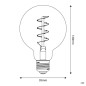 Suspension multiple extérieure Creation sur-mesure IP65 - 3 lampes - 5 m de câble souple Jute rond Suspension multiple extérieure Creation sur-mesure IP65 - 3 lampes - 5 m de câble souple Jute rond
