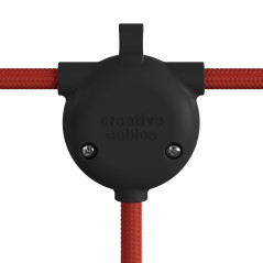 Suspension multiple extérieure Creation sur-mesure IP65 - 3 lampes - 5 m de câble souple Jute rond