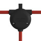 Suspension multiple extérieure Creation sur-mesure IP65 - 3 lampes - 5 m de câble souple Jute rond Suspension multiple extérieure Creation sur-mesure IP65 - 3 lampes - 5 m de câble souple Jute rond