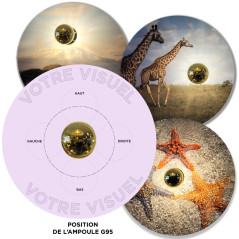 Applique Disque Photo Helios 2.0 personnalisable - Disque 40 cm Aluminium imprimé