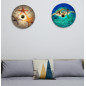 Applique disque Helios Etoiles de mer - Disque 40 cm environ Aluminium imprimé